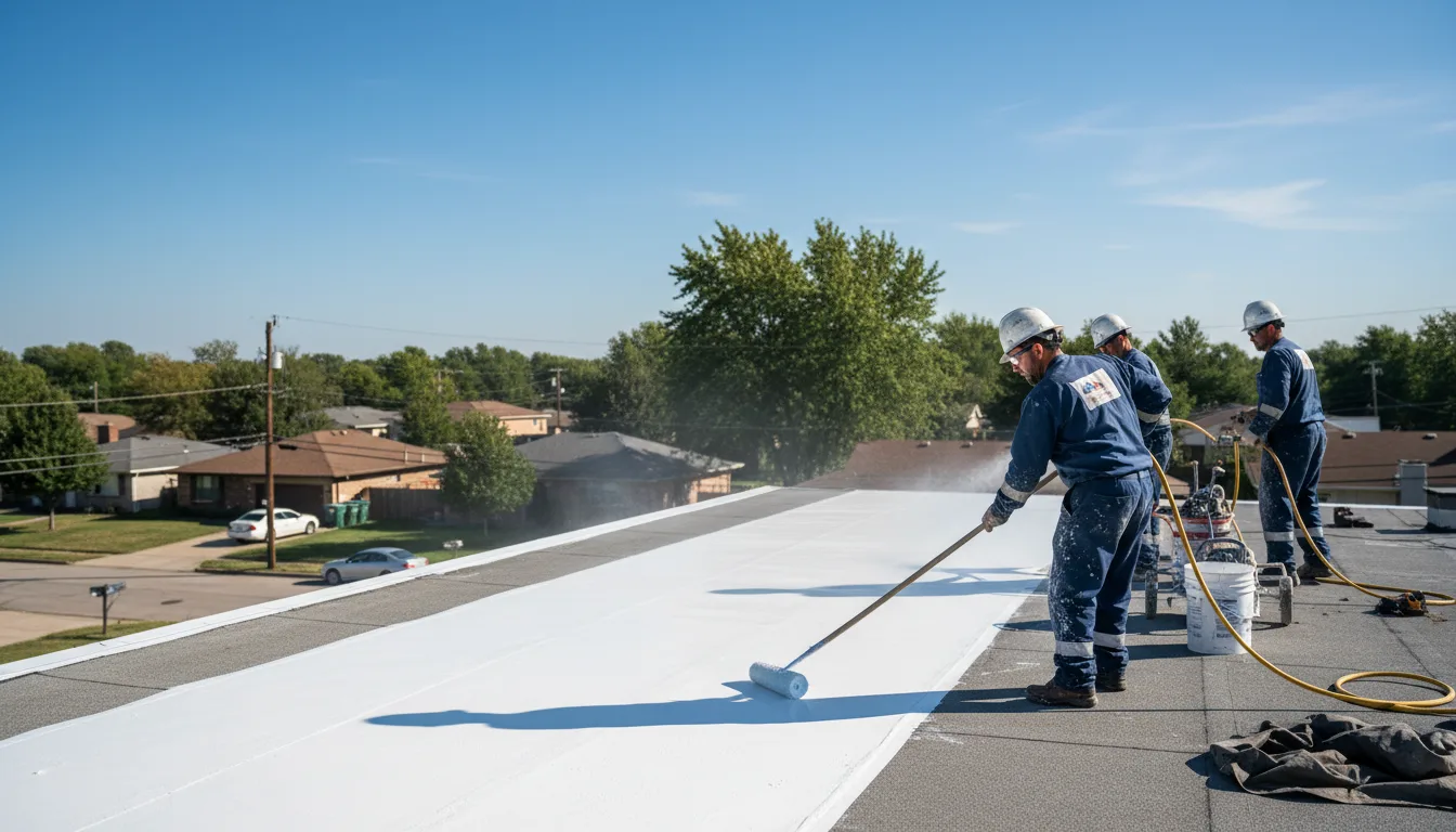 Commercial roof coating in Paris, OH near me